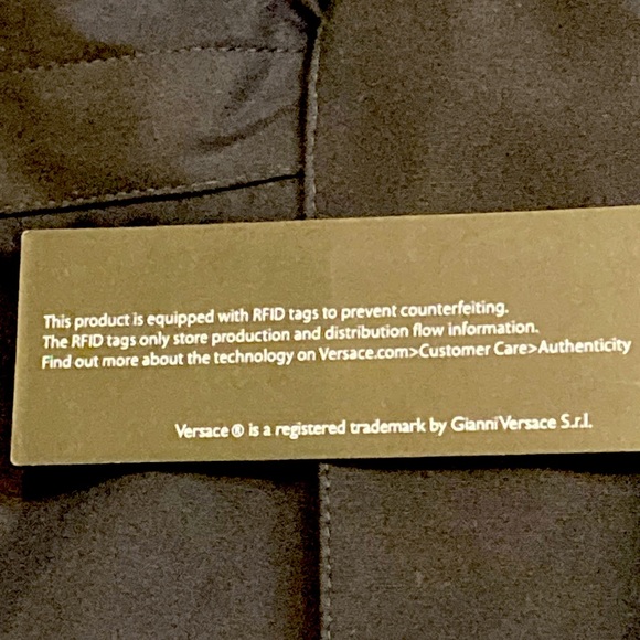 NWT Versace Black Greca Printed Long Sleeve Shirt - Sz L - Picture 8 of 12